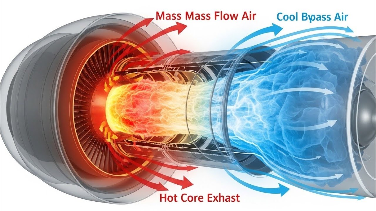 How a Jet Engine Produces 50,000 Pounds of Thrust