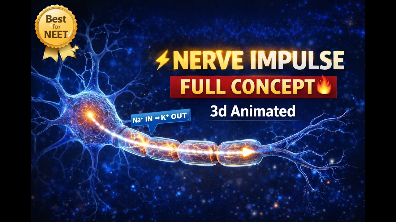 CBSE Class 11 Biology || Generation & Conduction of Nerve Impulse