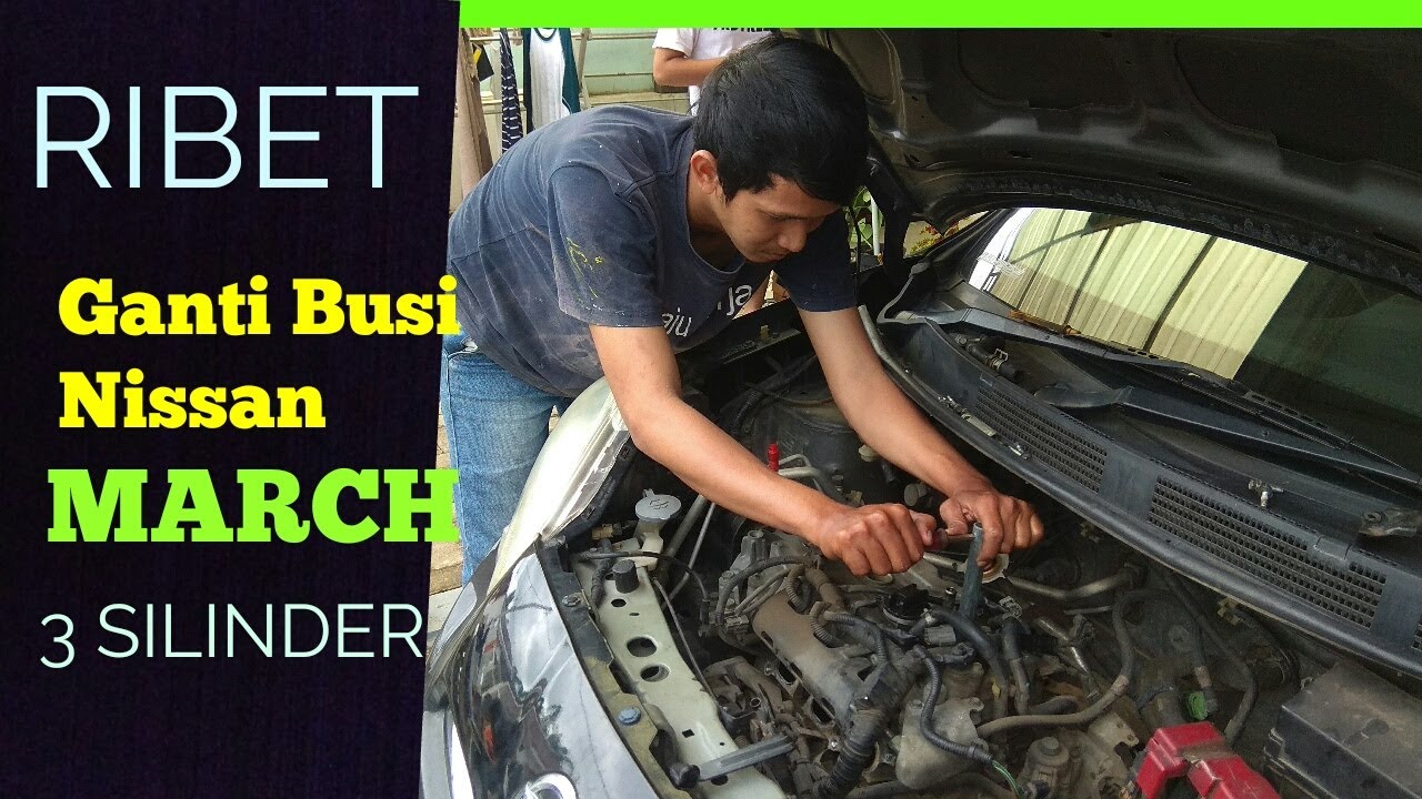 RIBET !! GANTI BUSI NISSAN MARCH 3 SILINDER