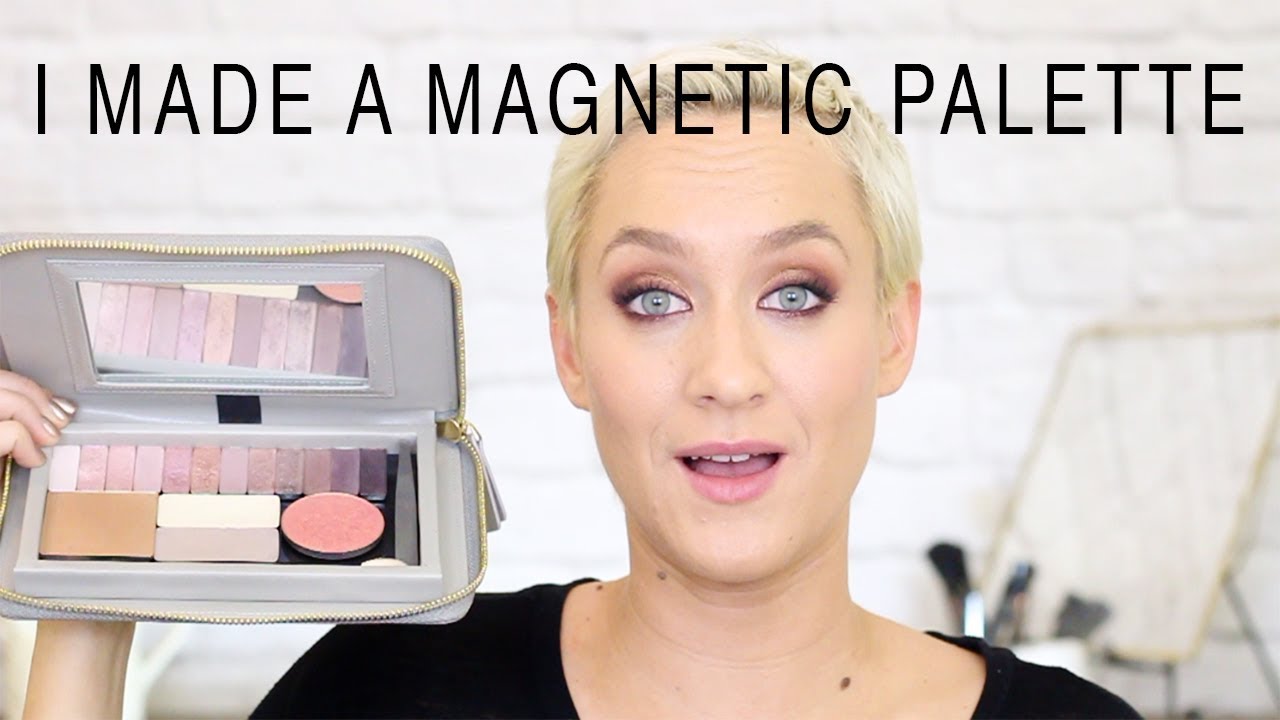 I MADE A MAGNETIC MAKEUP PALETTE | Kiki G