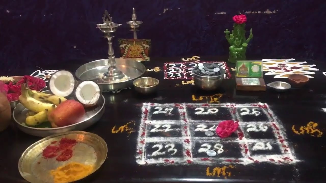 Lakshmi Kubera pooja | Kubera Kolam | Enna Petha Thayar