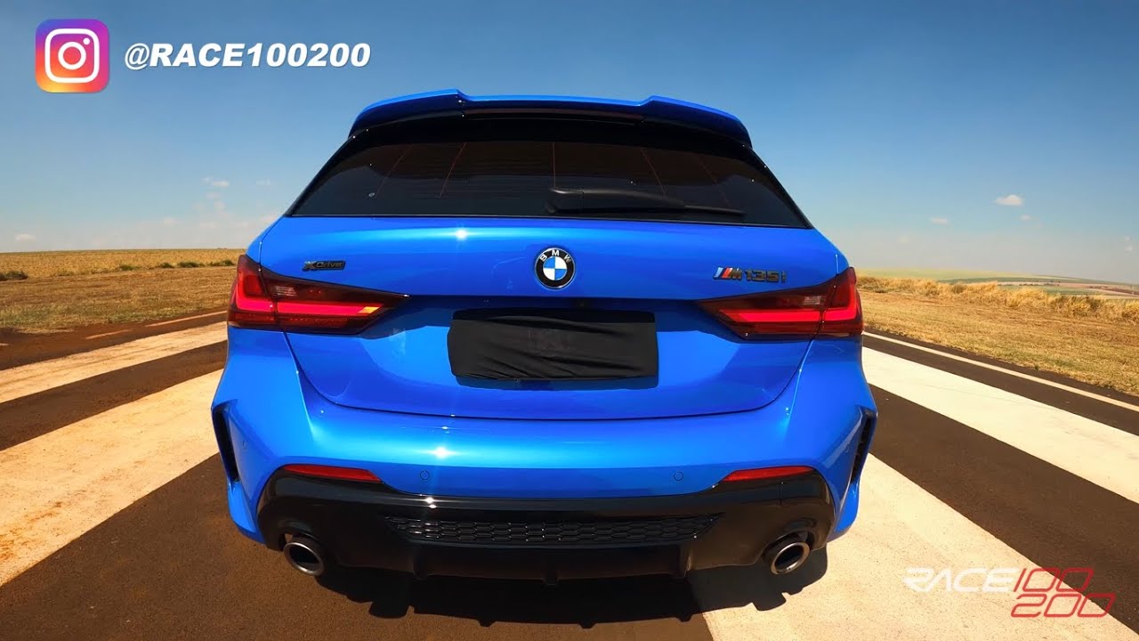 Medimos o 100-200 da nova BMW M135 2020 4 cilindros e 4x4, MOTOR B48!!!