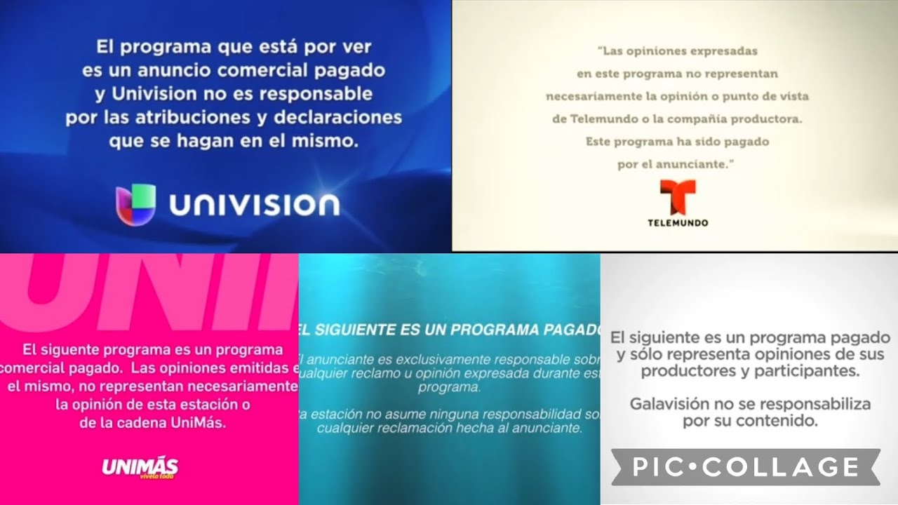 Paid Programming in Spanish TV networks (compilation)