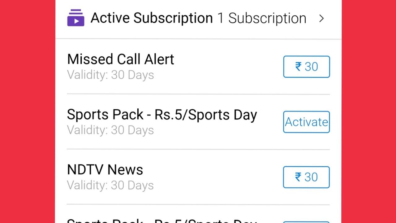 Idea Sim || Activate Subscription Services in My Idea Application