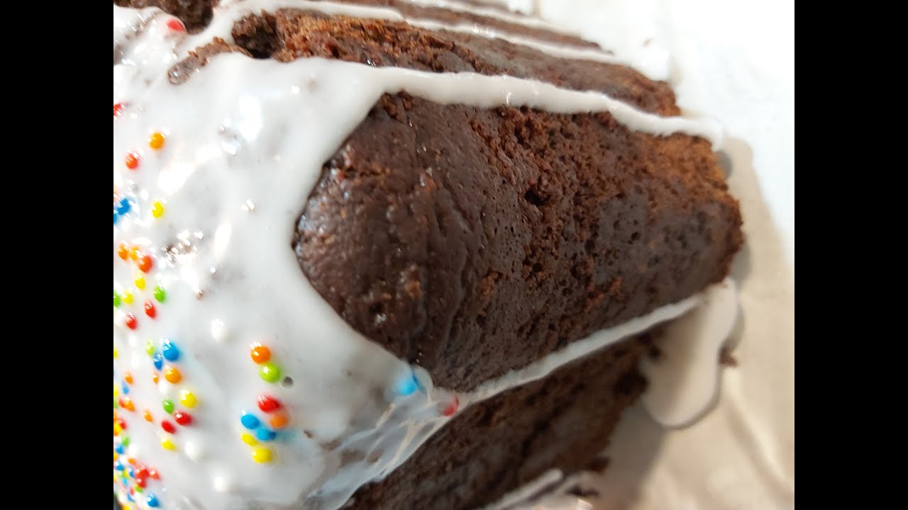Máquina de pan Recco - Bizcocho Chocolate con trozos de chocolate y Glaseado