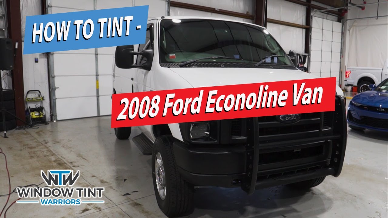 Как тонировать переднее стекло двери — Ford Econoline Van 2008 года