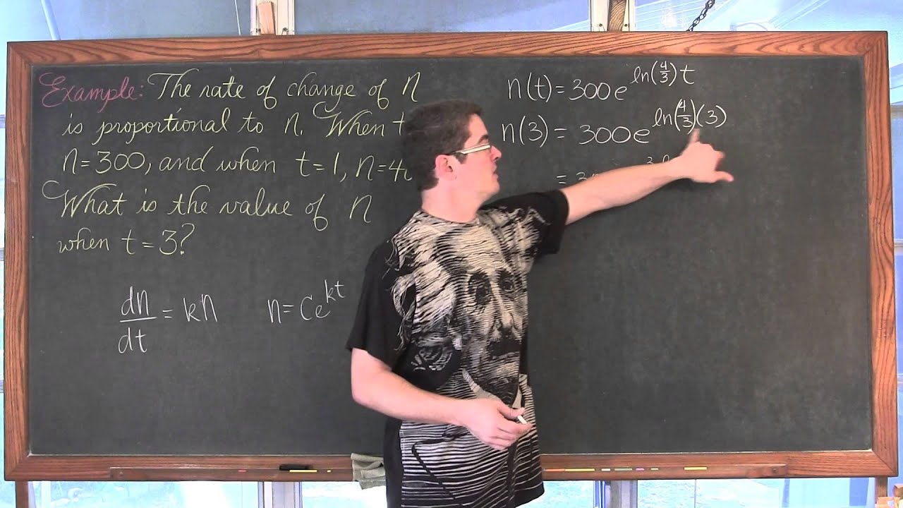 Separable Differential Equations & Growth and Decay Model Calculus 1 AB