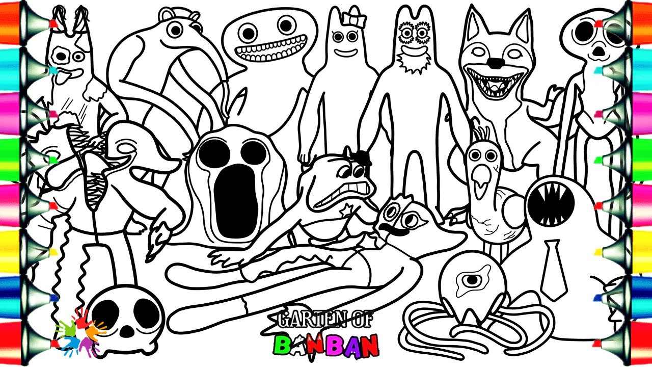 Jester Bittergiggle Death! Garten Of Banban 7 Coloring Pages / NCS Music