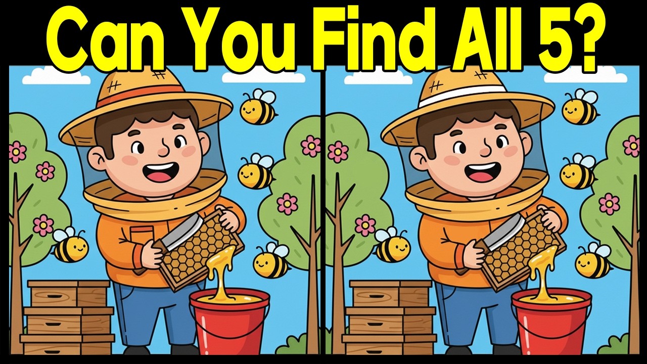 Beat the Clock! Spot the Difference Brain Game