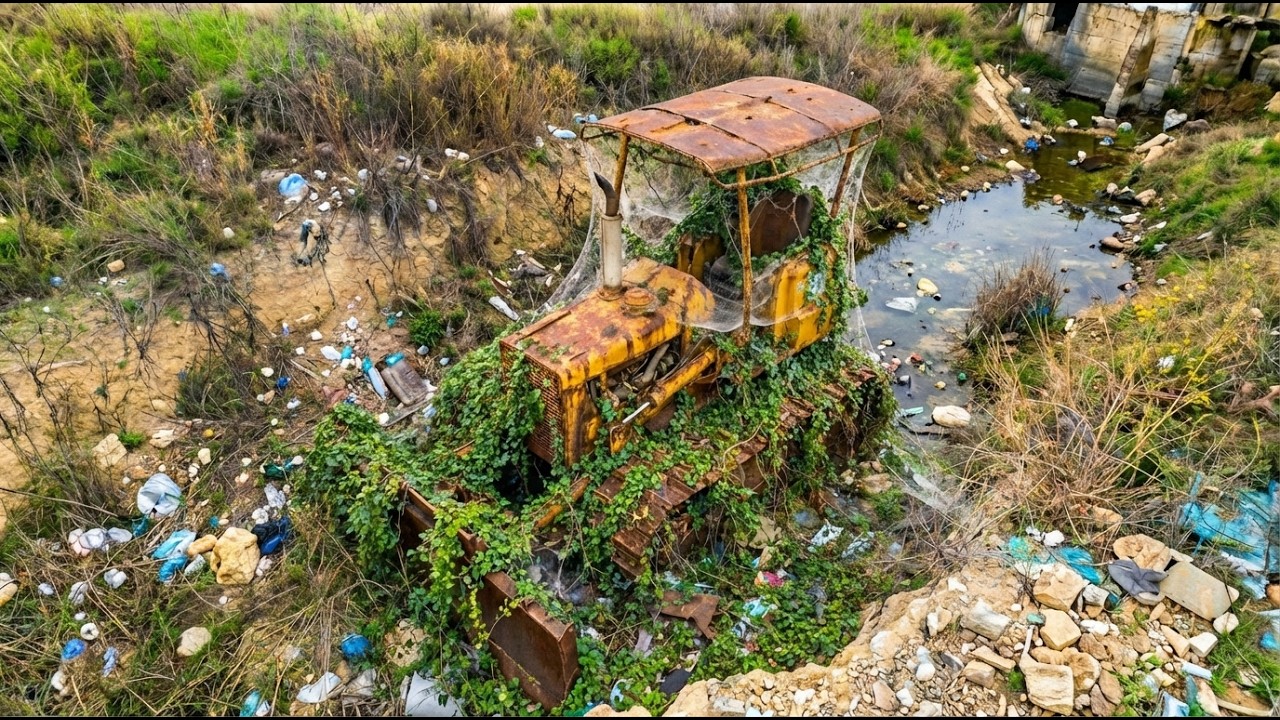 I Found a Massive Abandoned Bulldozer Buried Under Trash! Powerful Bulldozers in Action