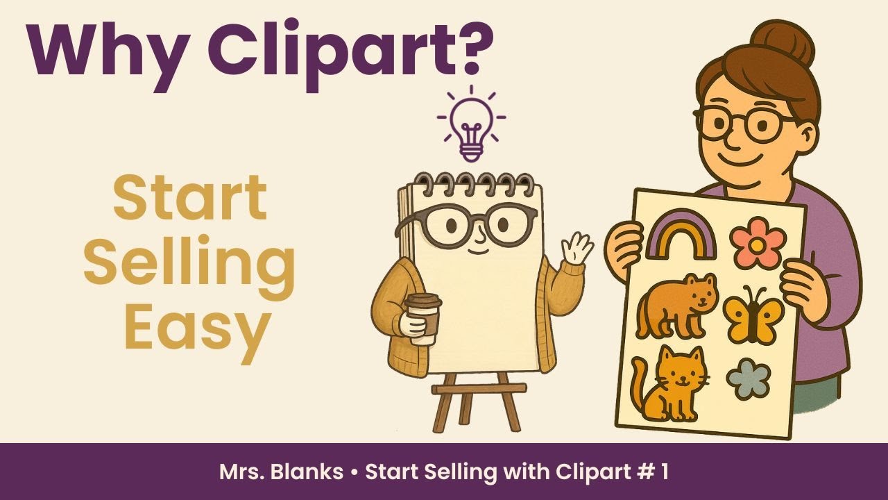 Why Clipart Is the Easiest Way to Start Selling Digital Products (Even If You’re Totally New)