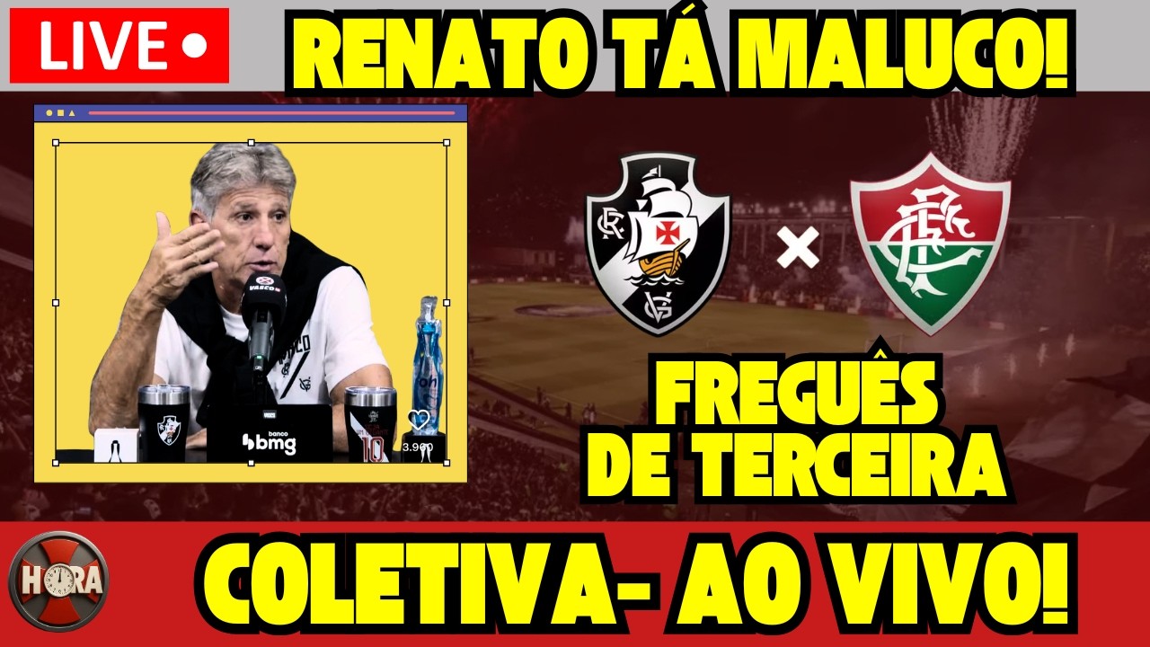 COLETIVA AGORA!!! DIRETO DO MARACAN&Atilde; - P&Oacute;S JOGO A HORA DO VASCO.