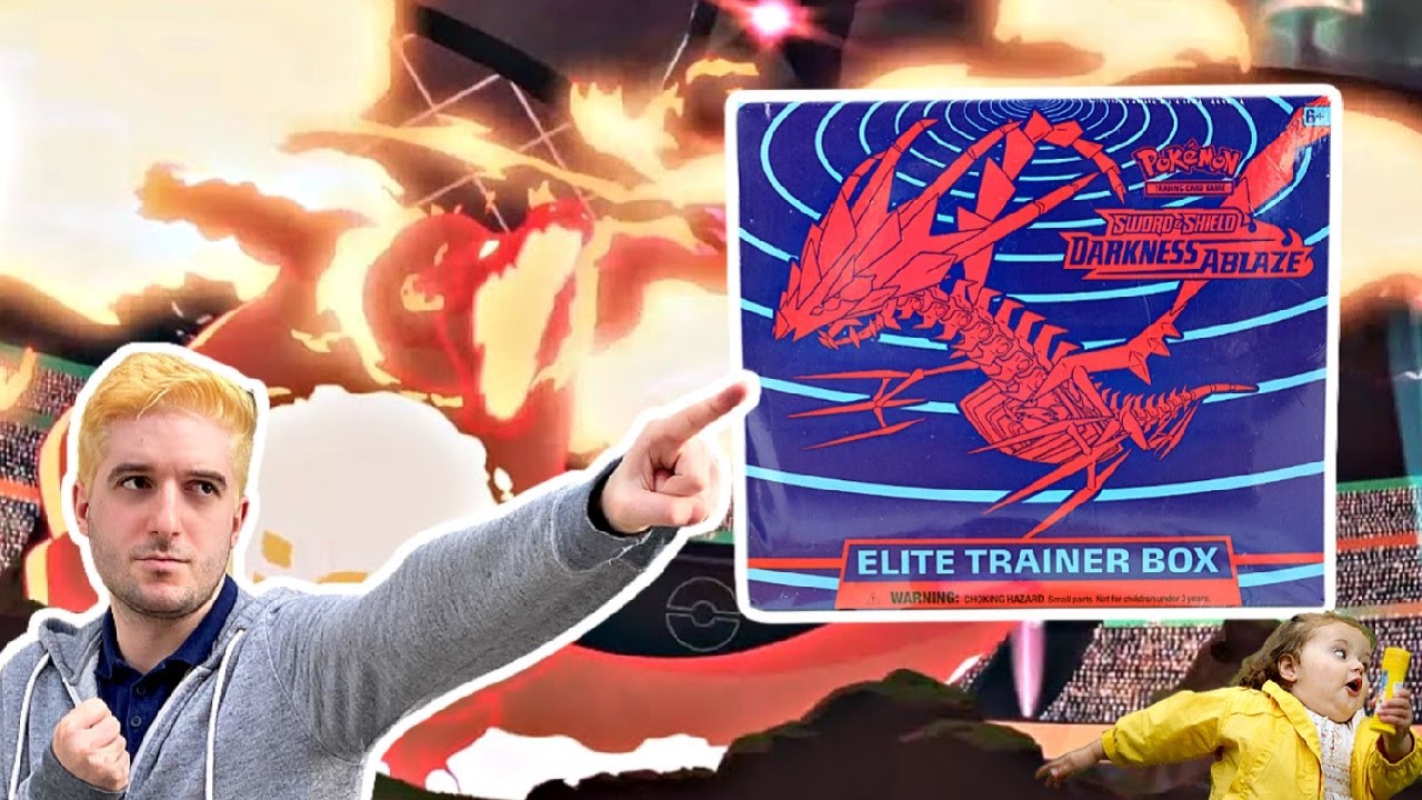 This Pokemon DARKNESS ABLAZE Elite Trainer Box Was FIRE!!