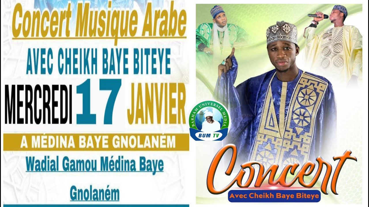 📌Direct Médina Baye Gnolanem : Concert Musique arabe avec Cheikh Baye Biteye #BUMTV