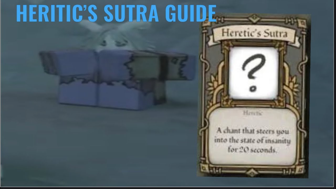 How To Get Heritic Sutra | DEEPWOKEN ROBLOX Full guide