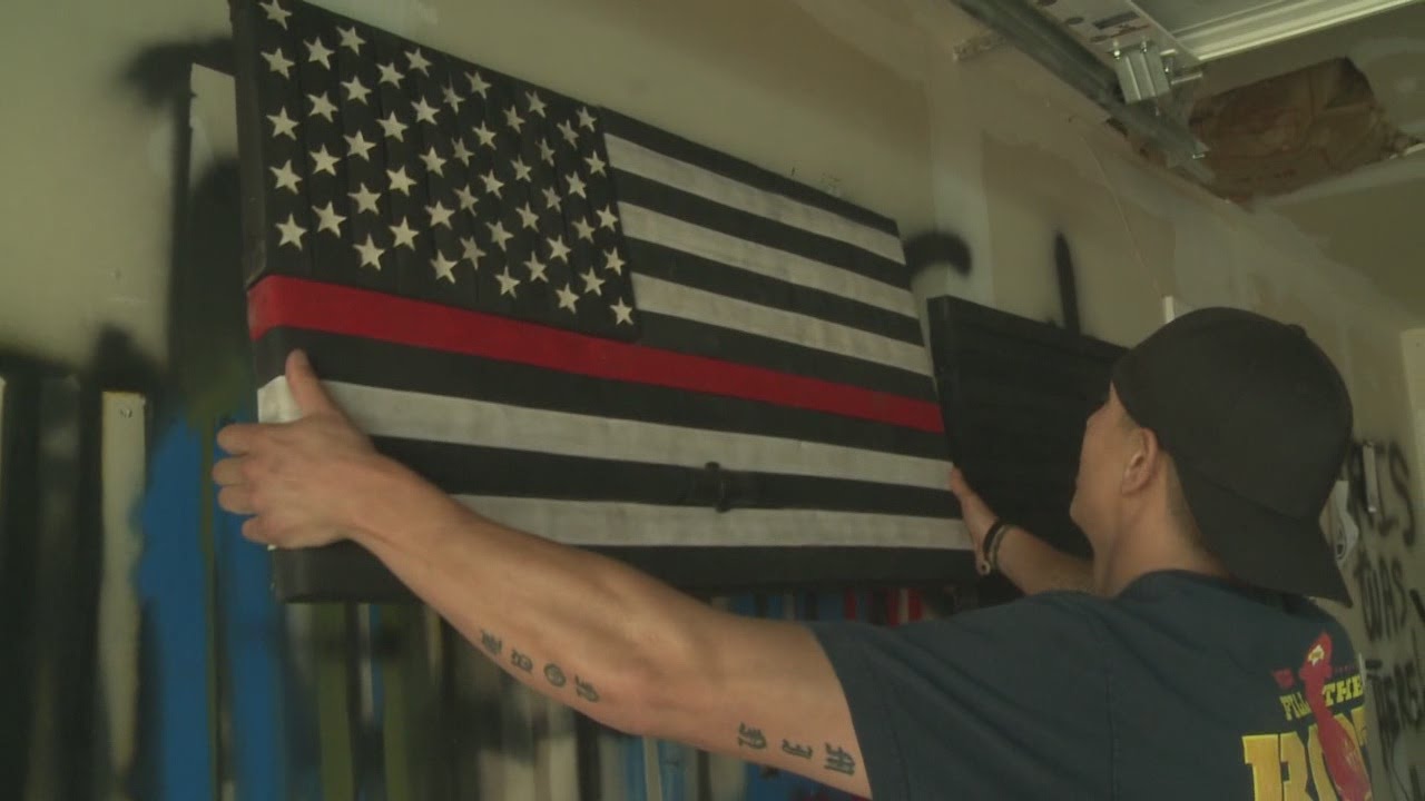 New Mexico firefighter turns fire hoses into art