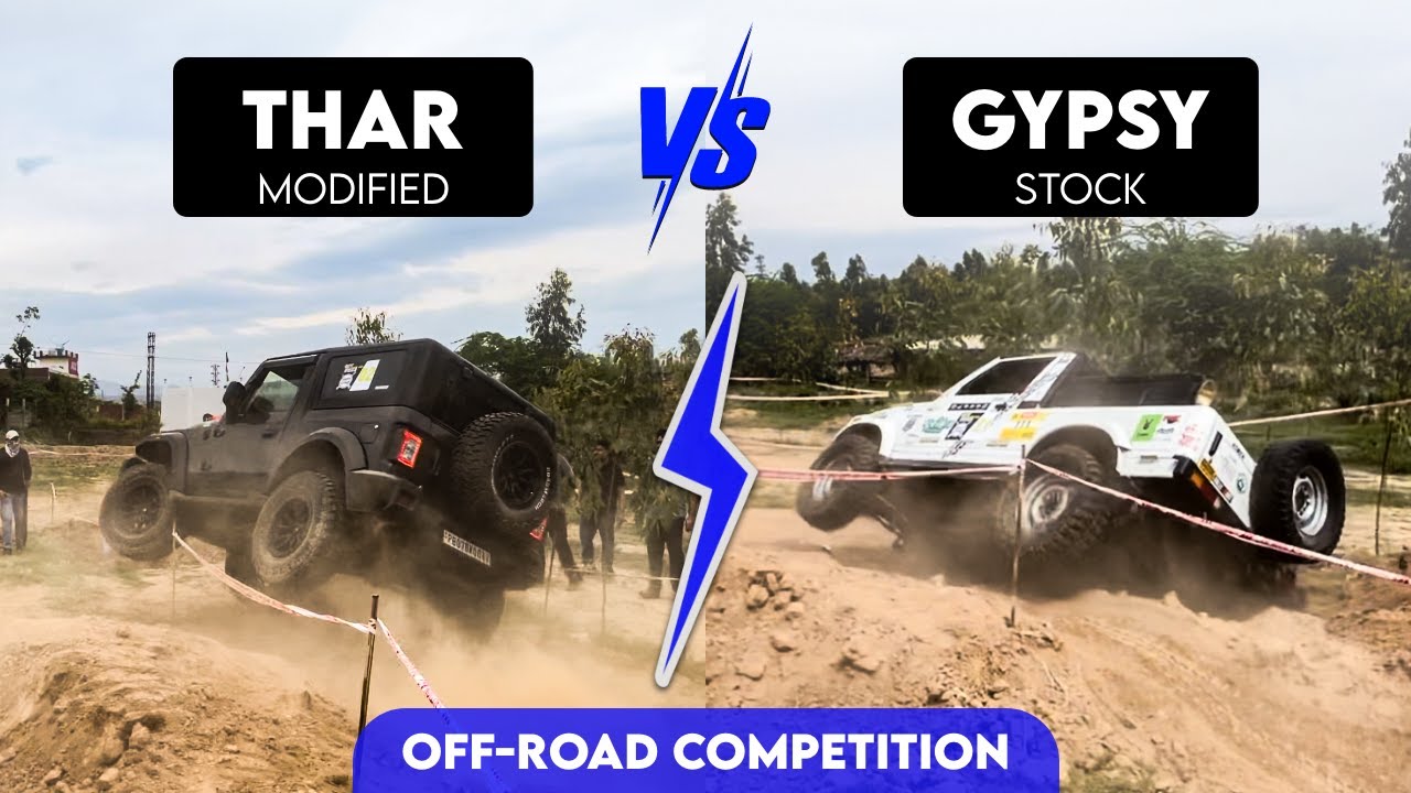 Modified THAR VS Stock GYPSY | Extreme off roading competition at Ramgarh Enduro Valley