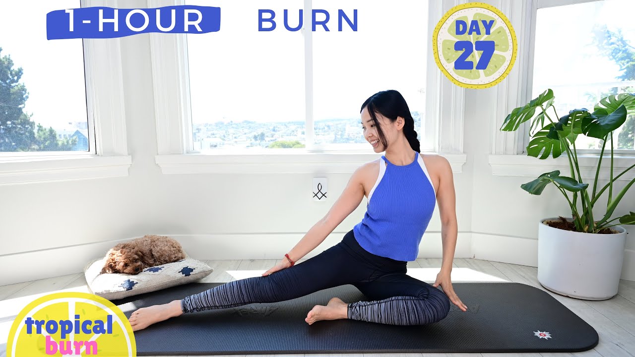 TROPICAL BURN 🔥 1 HOUR TOTAL BODY WORKOUT | Day 27 | Intermediate 🍍 30 Days of Pilates Series