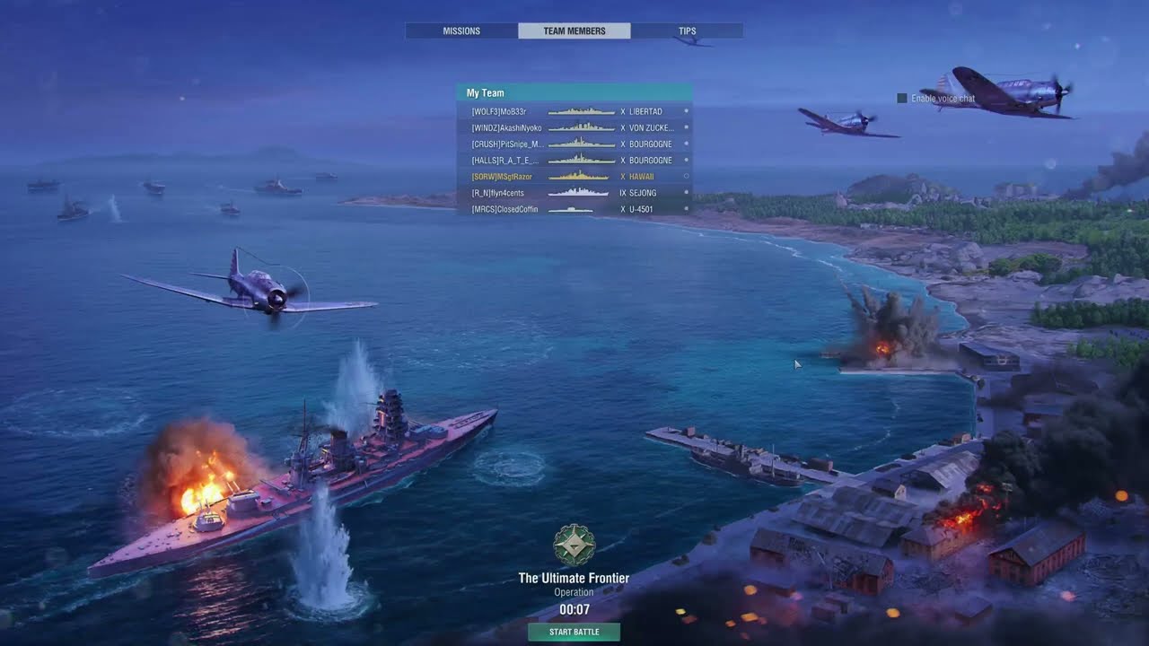 WoWs Operations Gameplay #27 Hawaii (ship/com build in description)