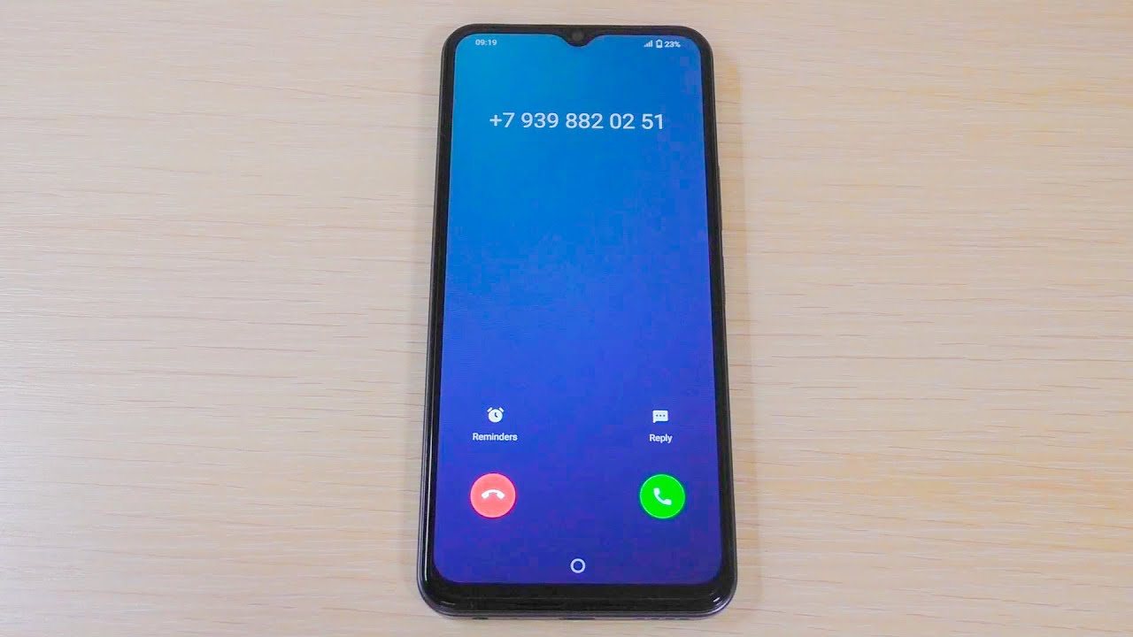 VIVO Y22 incoming call