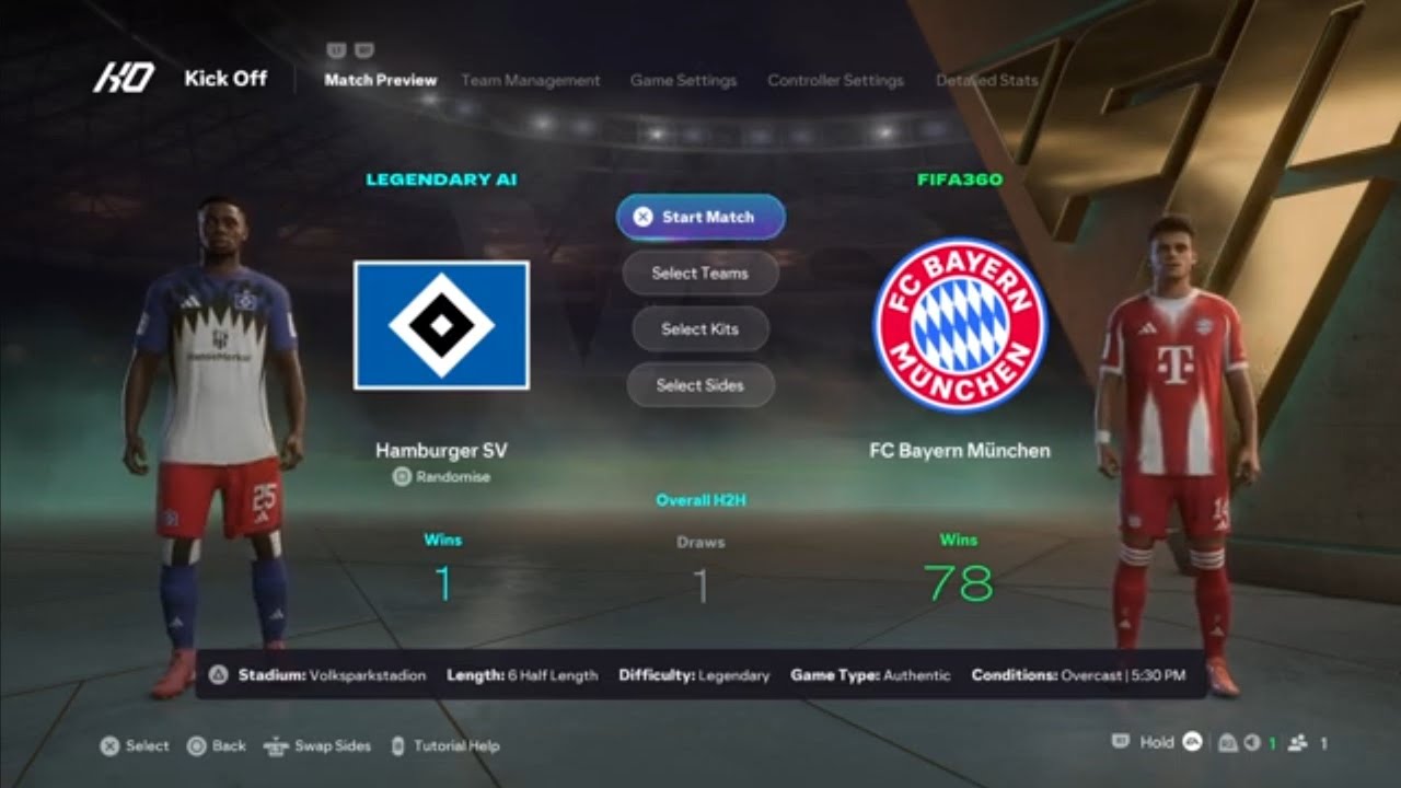 EA SPORTS FC 26 | Legendary | Bundesliga | Hamburger SV v FC Bayern München | Volksparkstadion