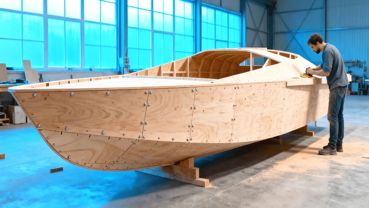Man Turns Abandoned Boat into Full-Size Yacht | Complete Build by @Thánh Chế - Mr Hồ