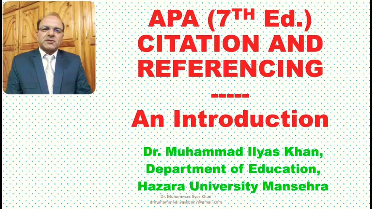APA Citation and References: An Introduction