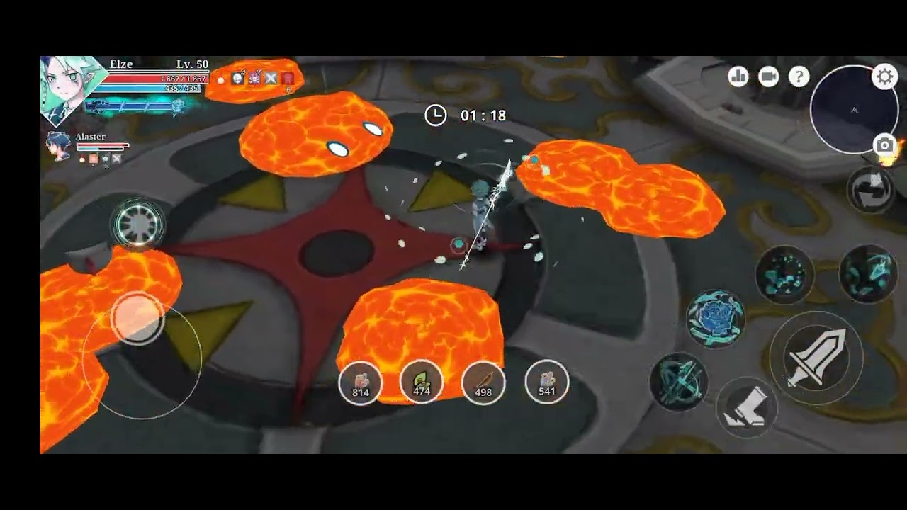 Elze, Alaster vs Volcano bosses... Epic conquest2