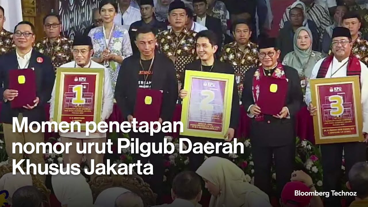 Momen penetapan nomor urut Pilgub Daerah Khusus Kakarta