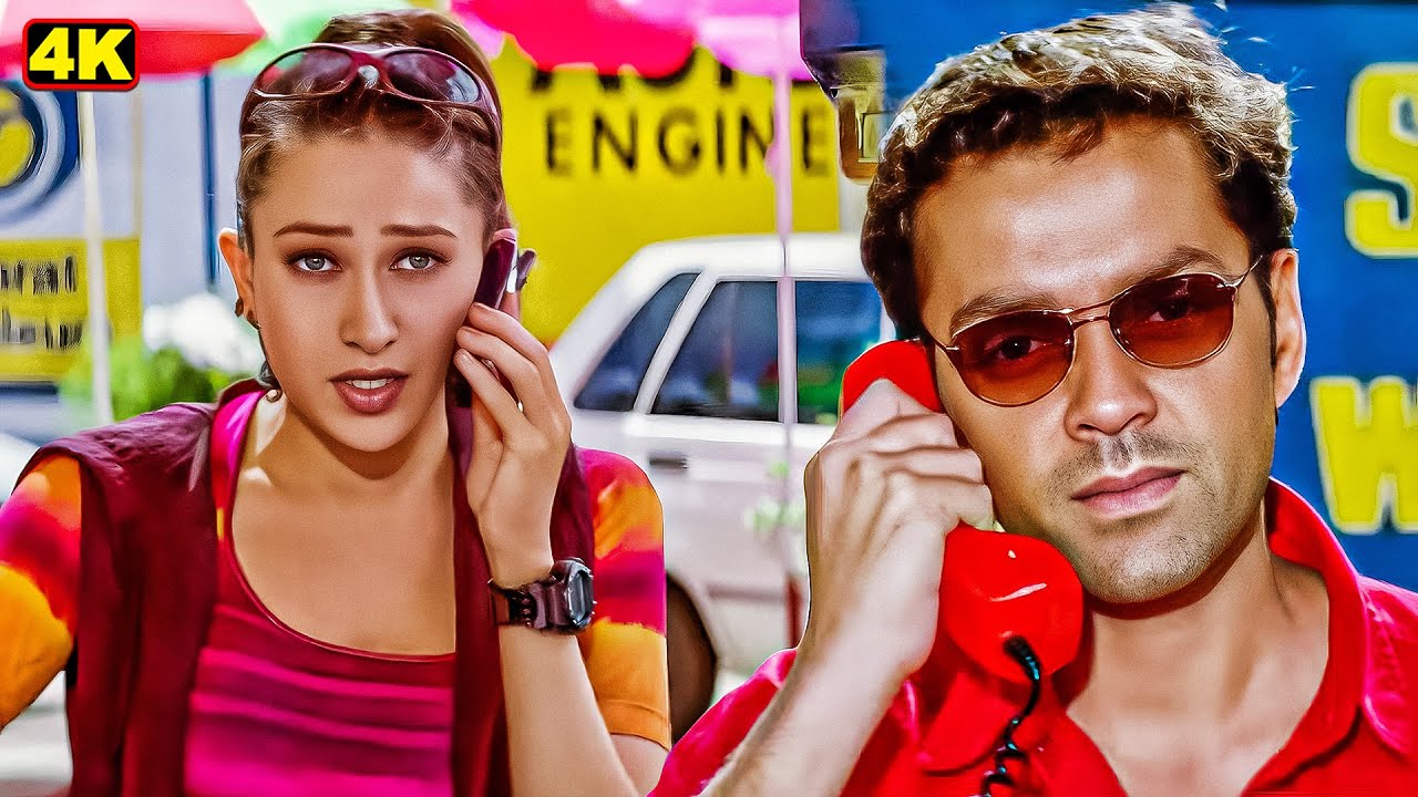 तू जहाँ जहाँ रहेगा मेरा साया साथ रहेगा | Bobby Deol, Karishma Kapoor Romantic Movie Scene