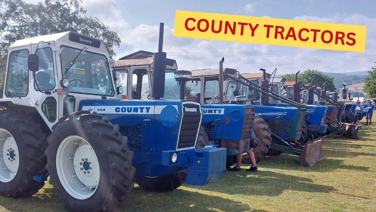 COUNTY TRACTORS on Show  - &lsquo;The Three Cocks Steam and Vintage Rally&rsquo; at Hay-On-Why.