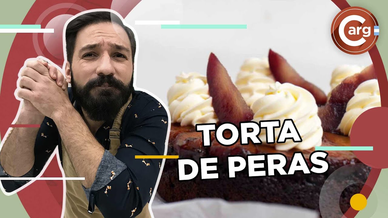 CÓMO PREPARO UNA TORTA INVERTIDA DE PERAS
