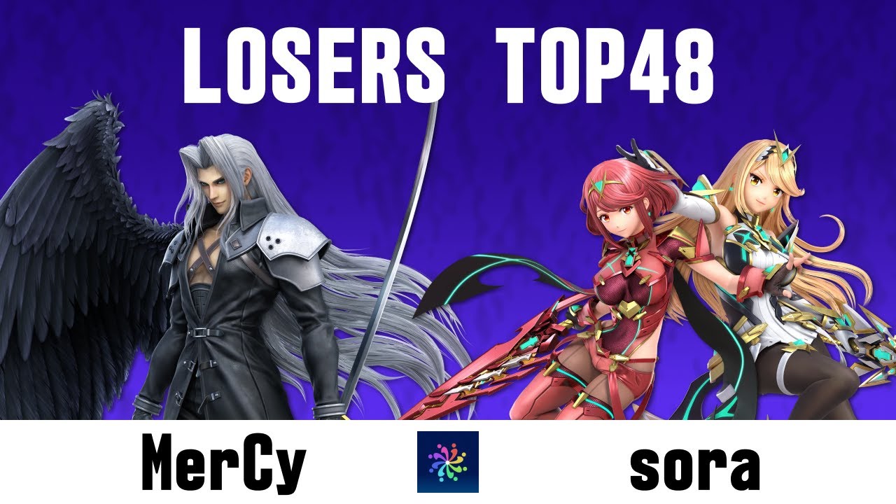 第2回スマフェス LTOP48 MerCy セフィロス vs sora ホムラ/ヒカリ　スマブラ大会 smafes#2 Sephiroth vs Pyra/Mythra