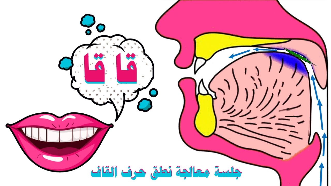 جلسة معالجة نطق حرف القاف