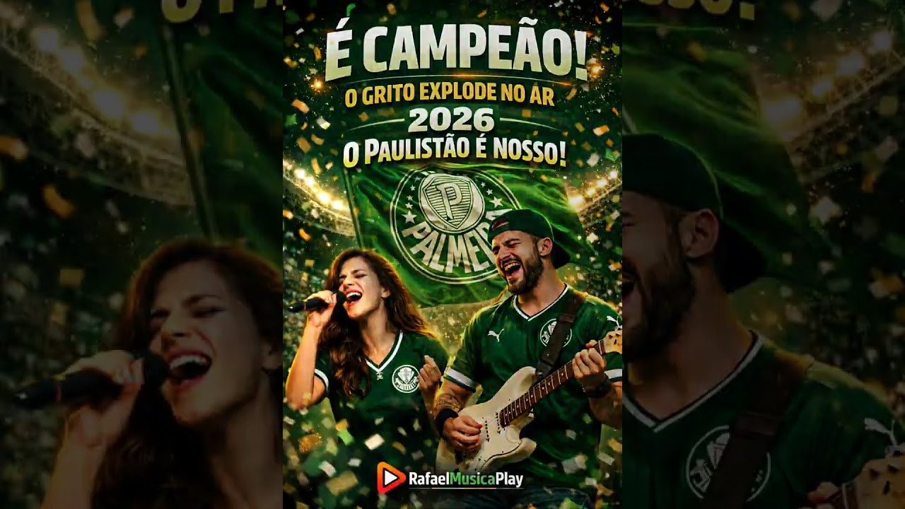 Palmeiras💚🤍💚É Campeão Do Paulistão 2026 Rock #Palmeiras #RafaelMusicaPlay