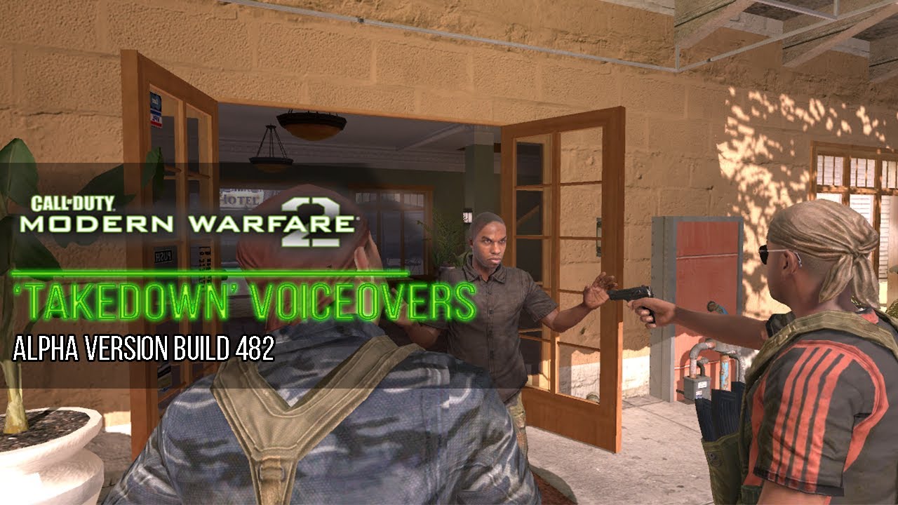 CoD MW2 (2009) Alpha Build: 'Takedown' Voiceovers