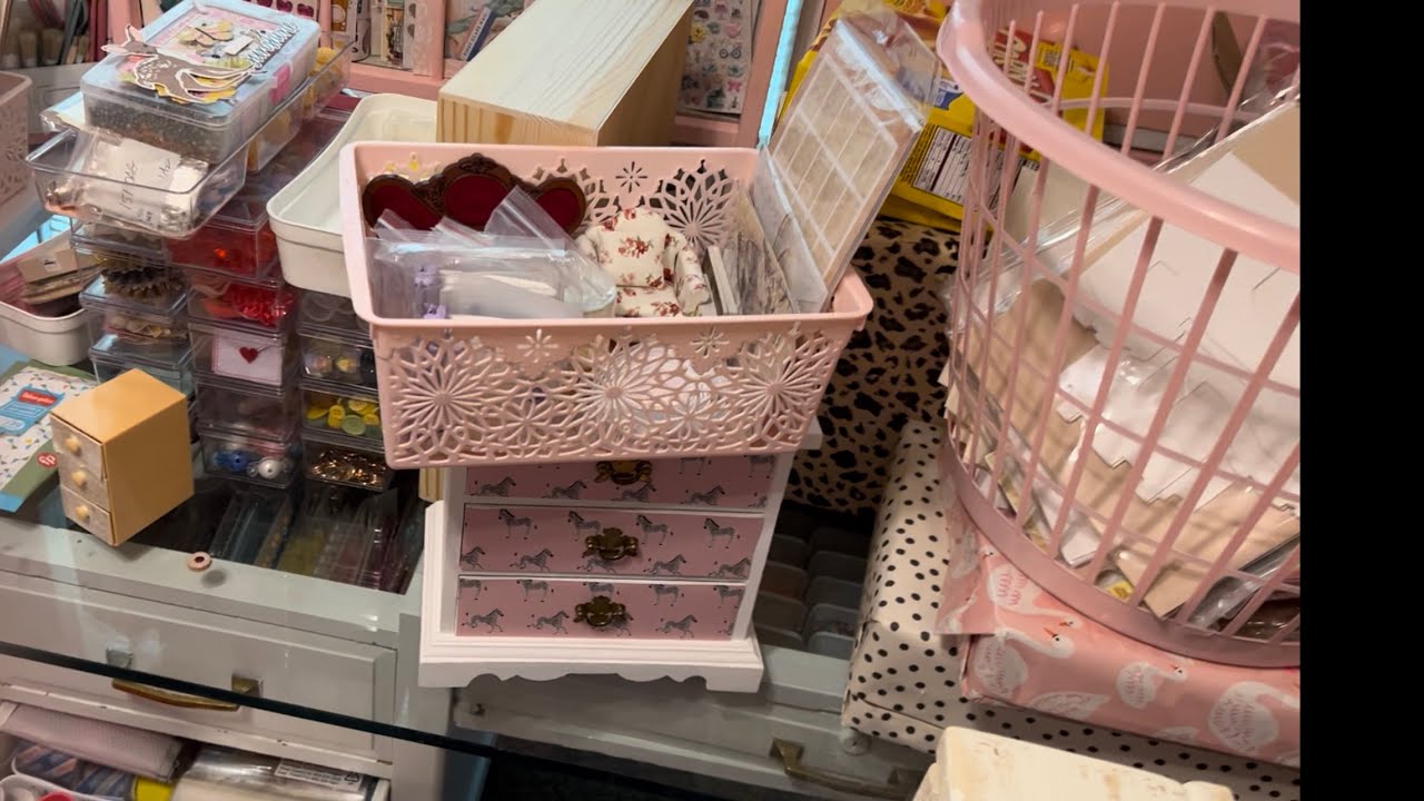 Messy Craft room tour 🫣 don’t judge me! 😹#craftroom #crafts #cutestuff #orgnization