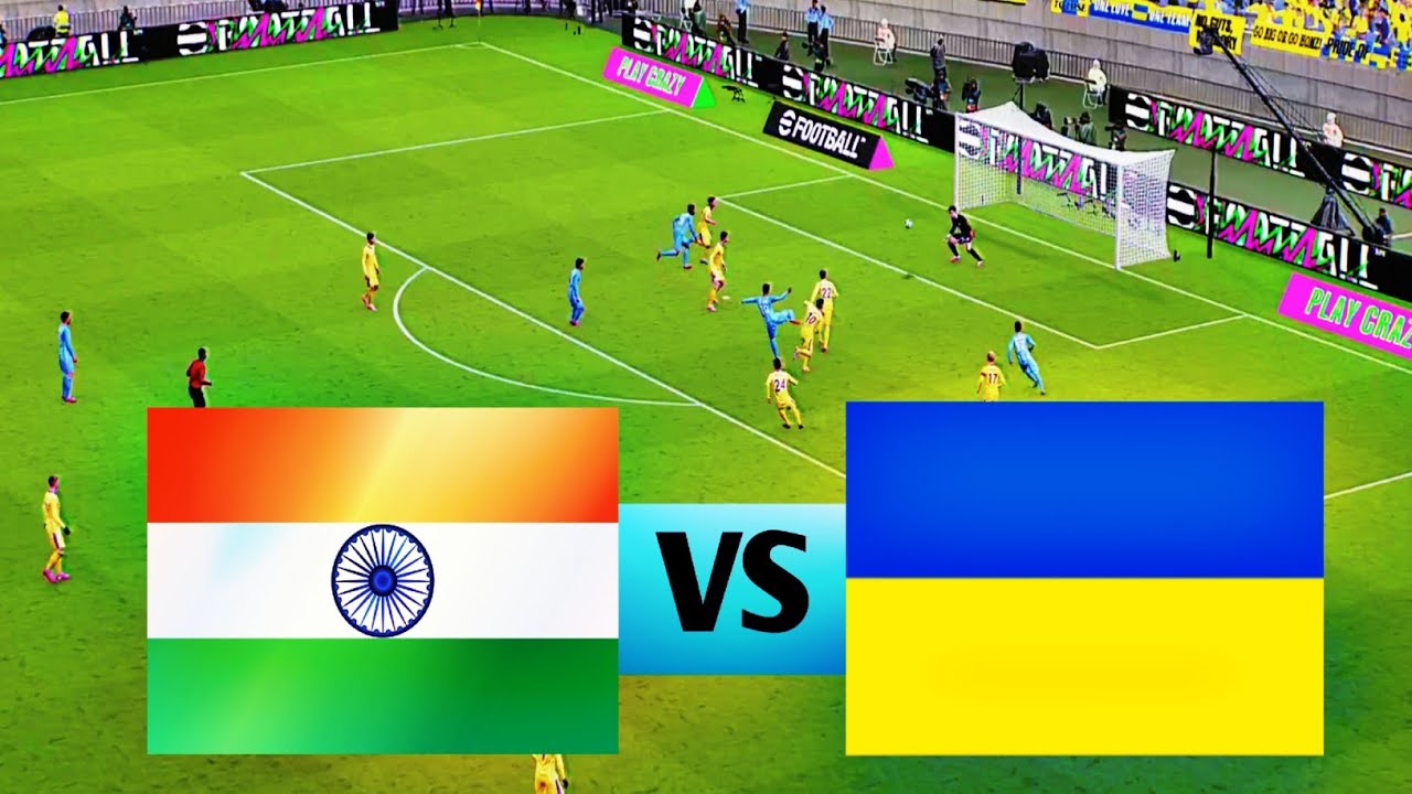 INDIA vs UKRAINE | 21 January 2026 - International friendly football match | efootball gameplay (4K)