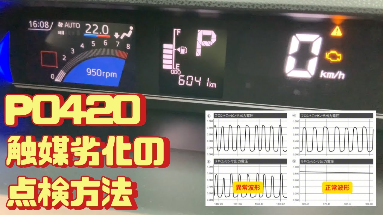 P0420触媒劣化の点検方法について