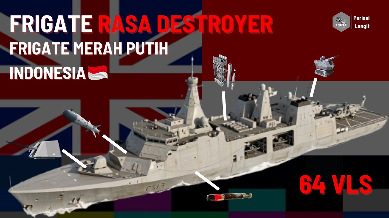 Frigate Rasa Destroyer | Frigate buatan Indonesia dengan 64 VLS #tni #tnial #military
