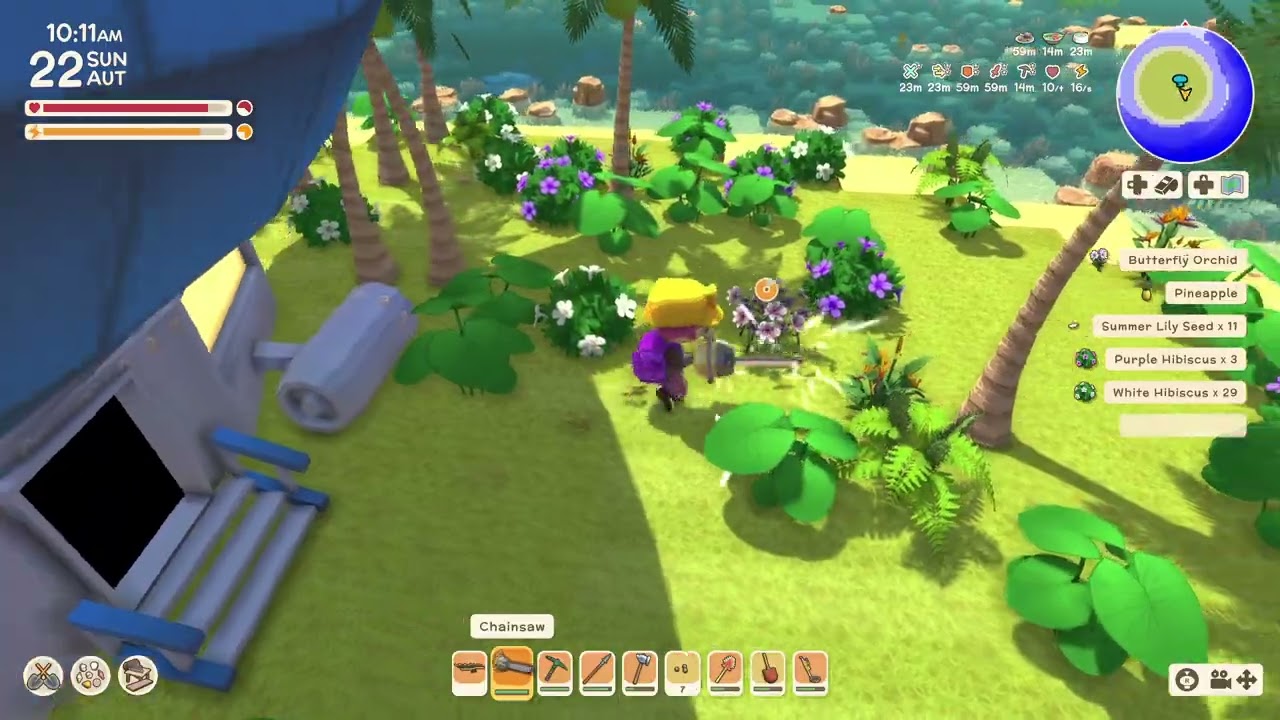 Dinkum | AIRPORT - ISLAND REEF | Year 2, Fall, Day 22 | Relaxing Long Play, No Commentary
