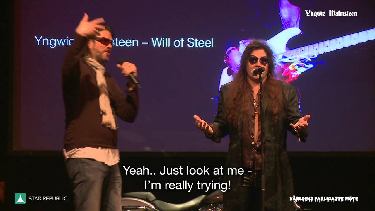 YNGWIE J. MALMSTEEN Relentless autobiography & keynote interview Worlds most dangerous meeting 2015