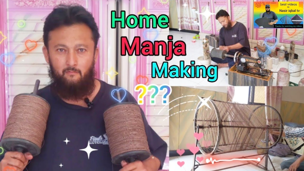 How To Make Manja At Home || surat Style manja making || گھر میں مانجھا بنانے کا آسان طریقہ