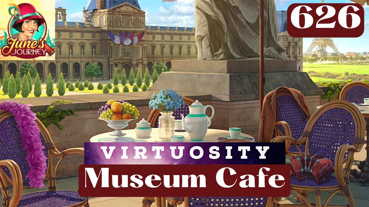 JUNE'S JOURNEY - MUSEUM CAFE - SCENE 626 💖FULL MASTERED SCENE💖(Hidden Object Game)