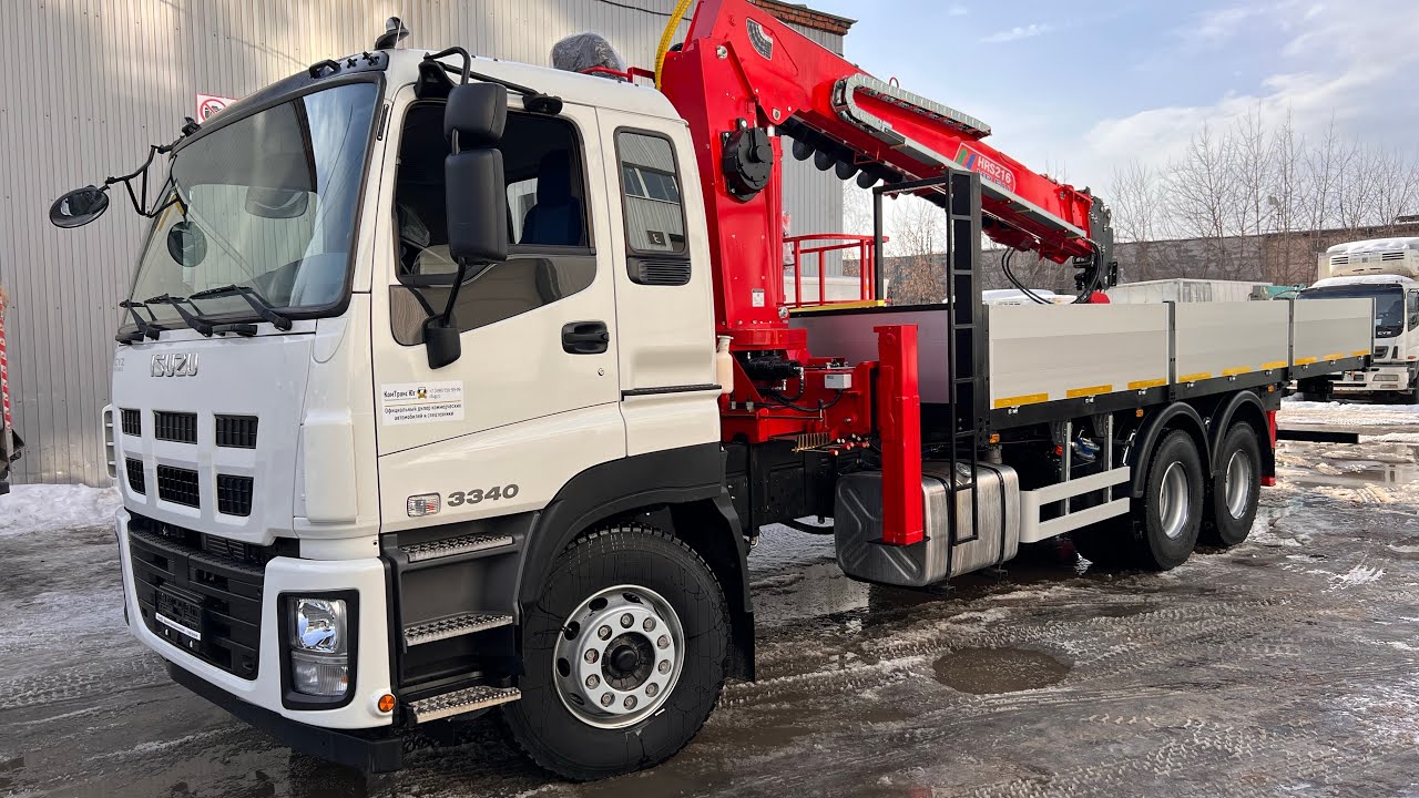 Обзор БКМУ Horyong HRS216 на базе Isuzu Giga CYZ52 последний Японский Исузу с Буром