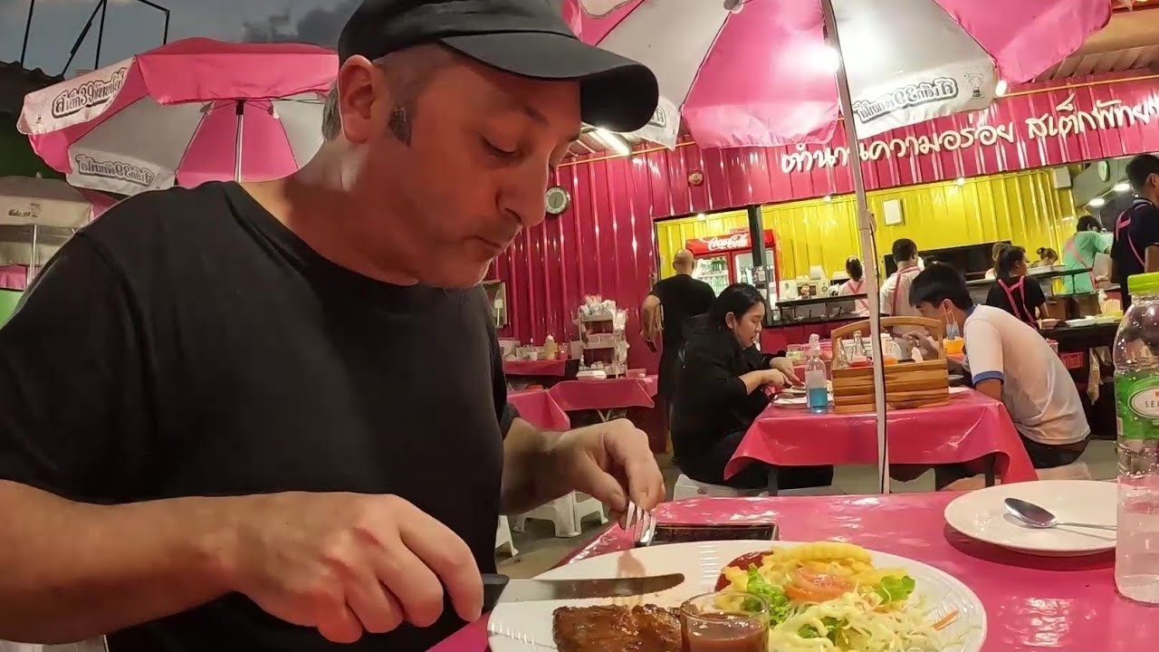 $3US Steak in Pattaya near worlds largest 7/11