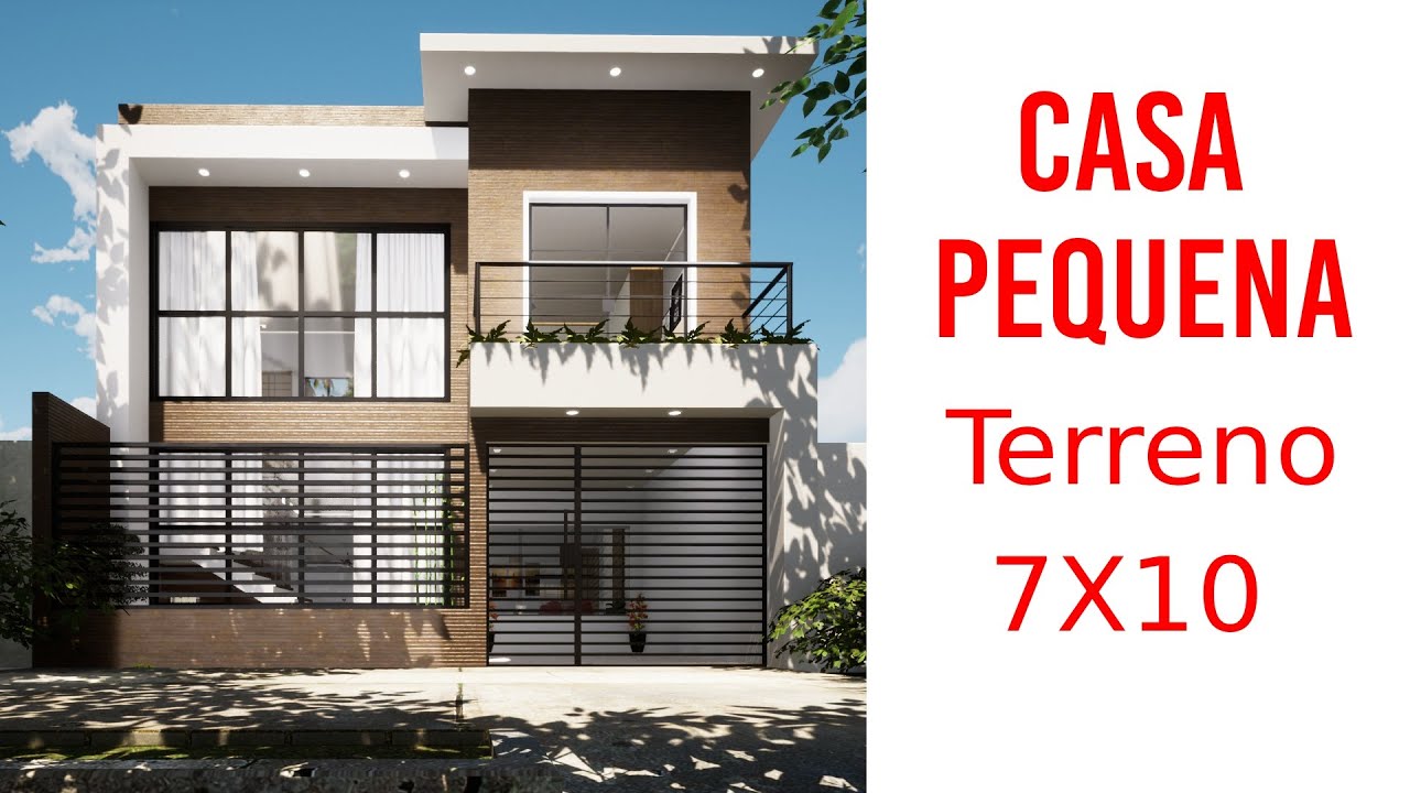 Mini Casa - Projeto Casa Pequena -Terreno 7x10