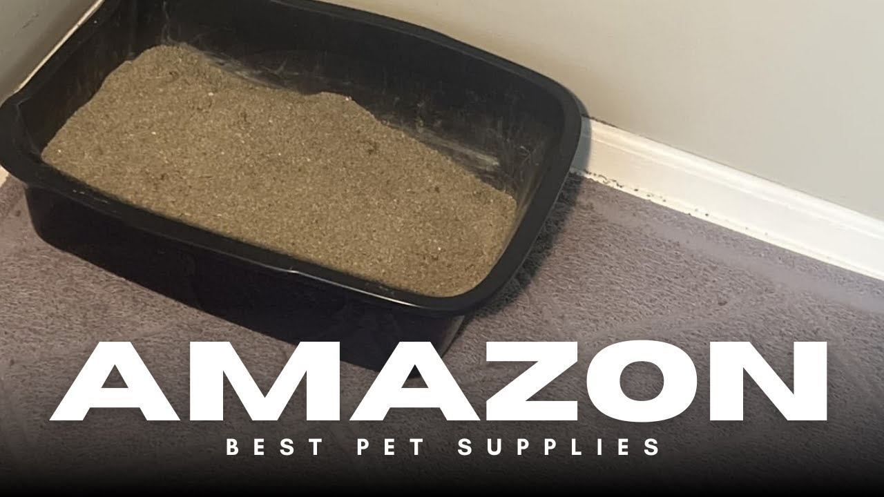 🐱🧼 Amazon Basics Cat Litter Box Mat – Less Mess & Odor Control!