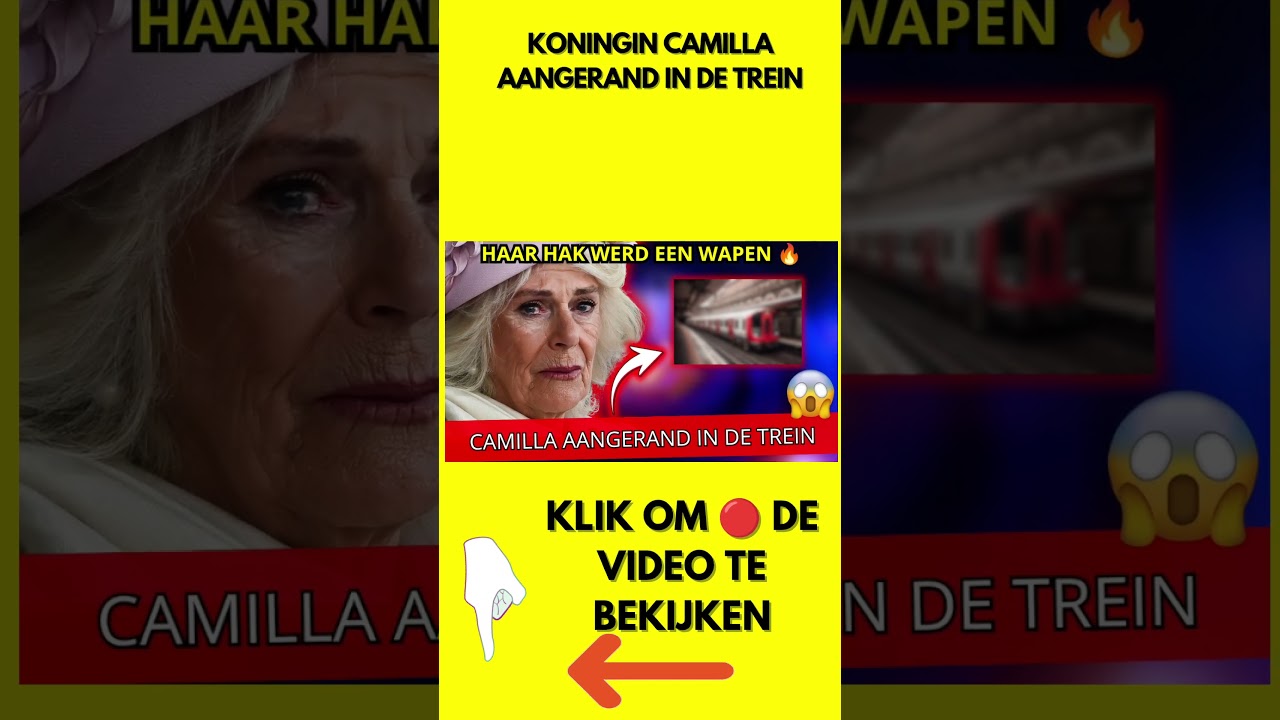 KONINGIN CAMILLA AANGERAND IN DE TREIN