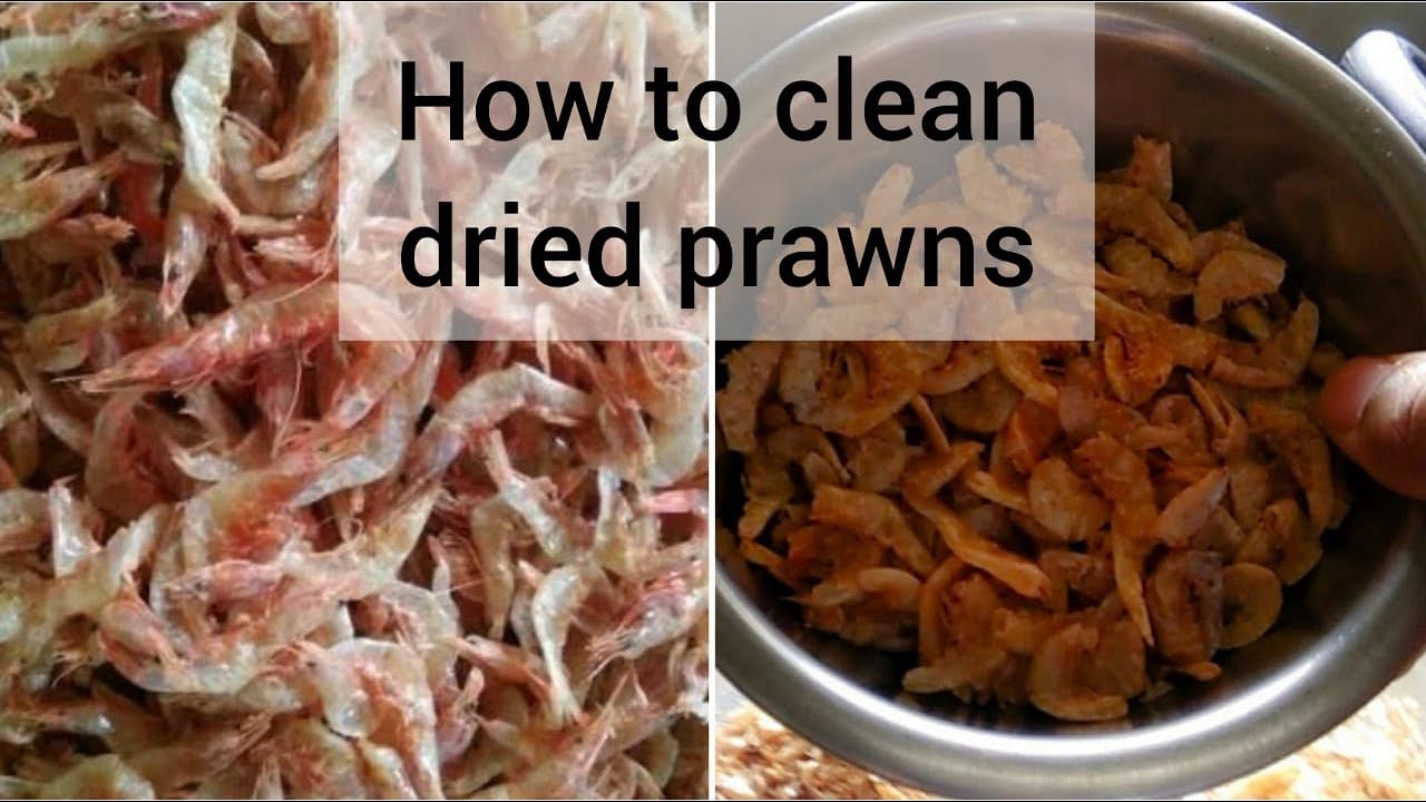 How to clean dried prawns